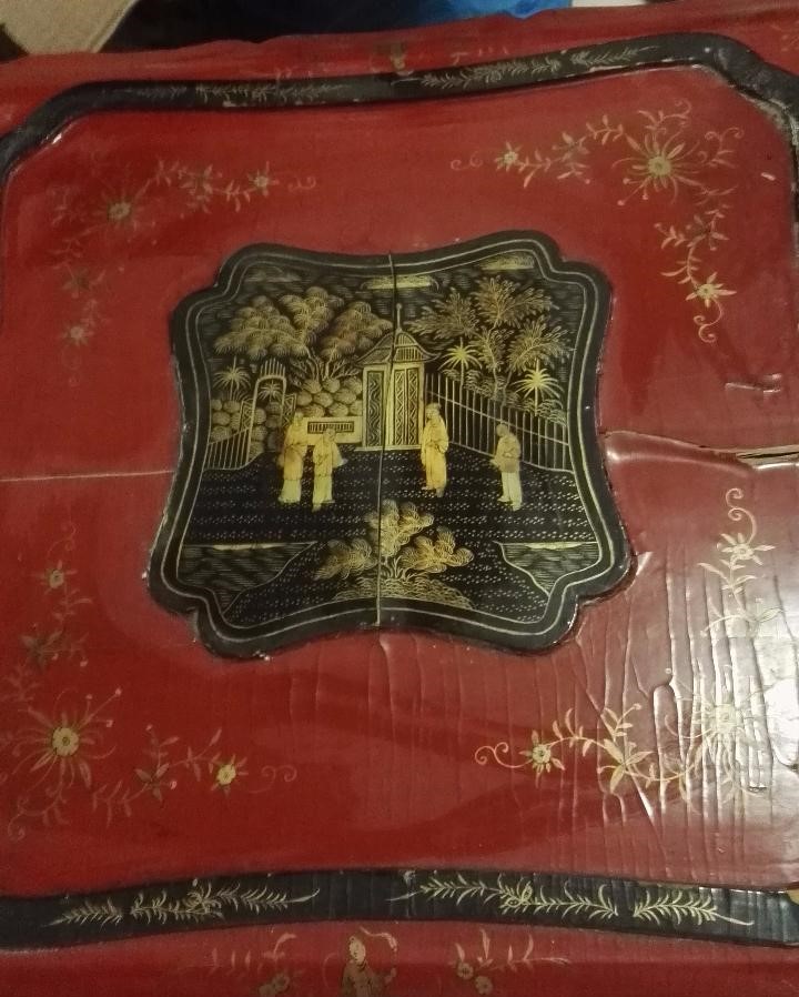 Espectacular mantón de Manila antiguo de palco - Imagen 4