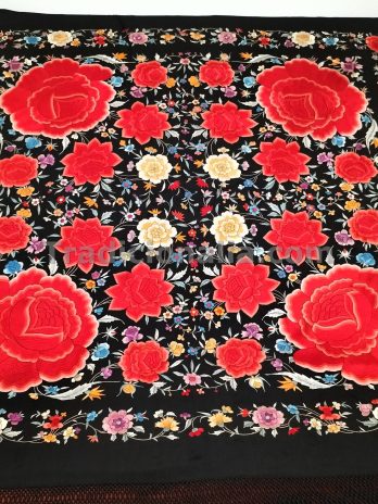 Impresionante diseño de mantón siglo XIX