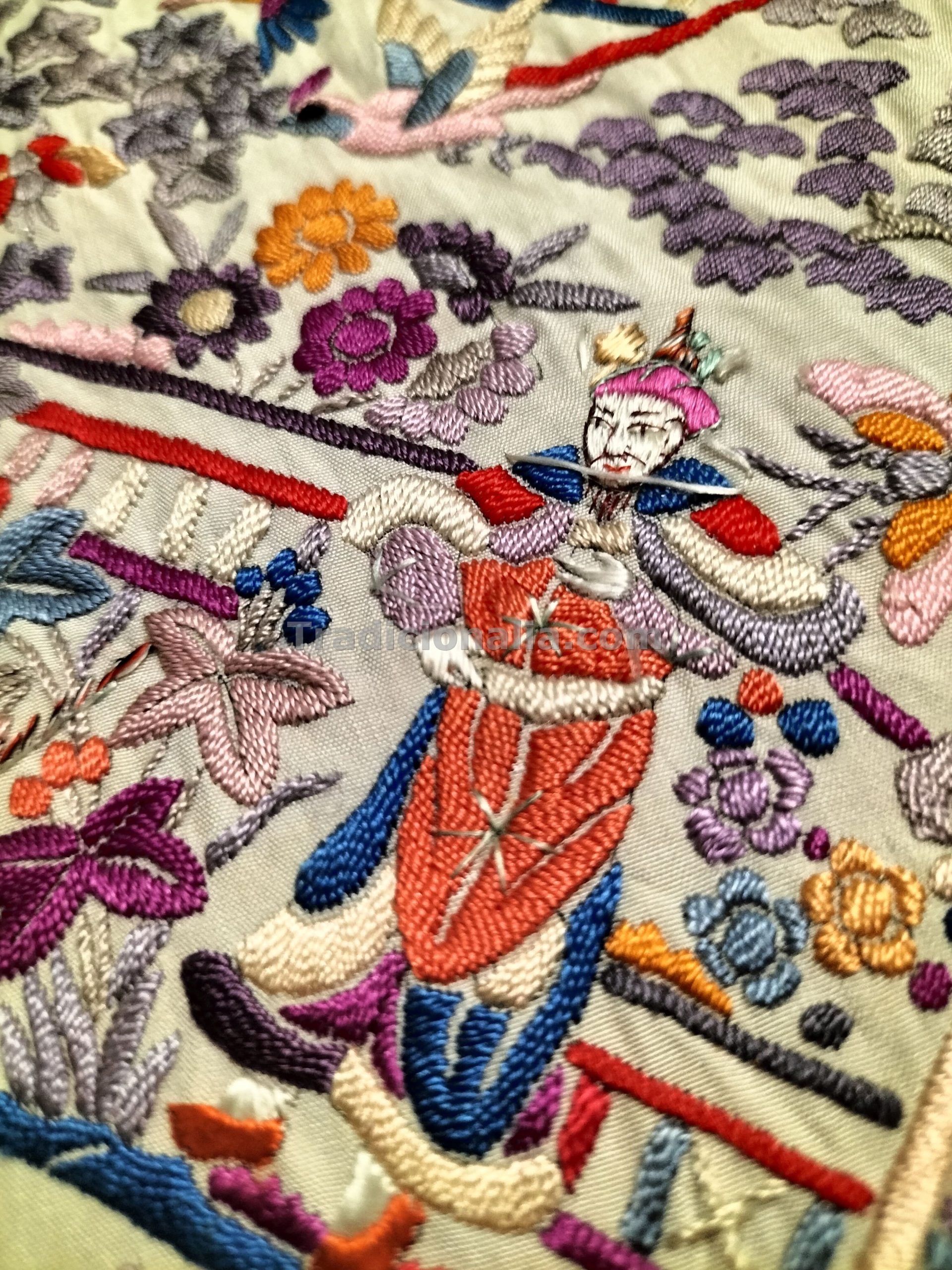 Maravilloso mantón de Manila ciudad china - Imagen 4