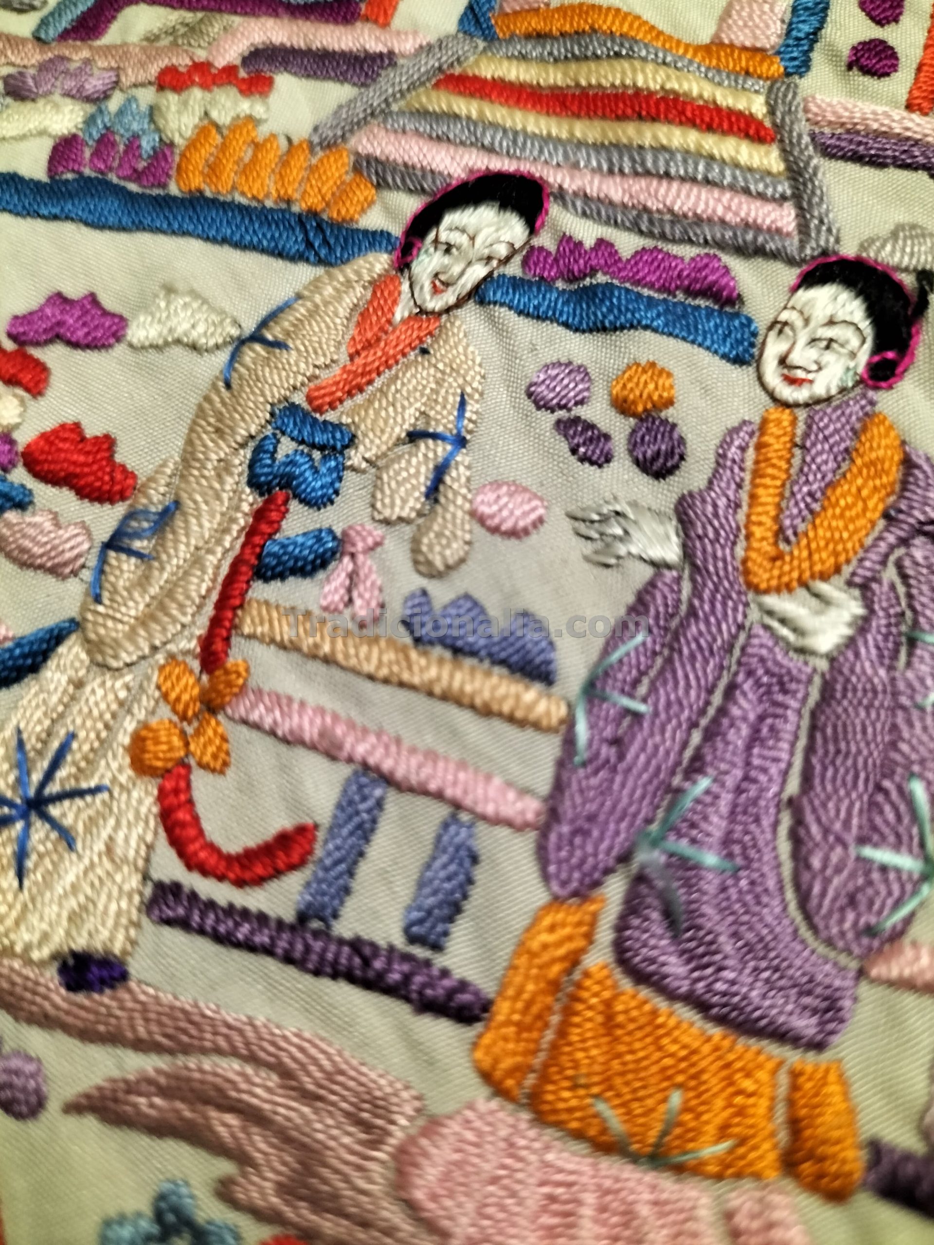 Maravilloso mantón de Manila ciudad china - Imagen 3